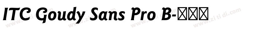 ITC Goudy Sans Pro B字体转换